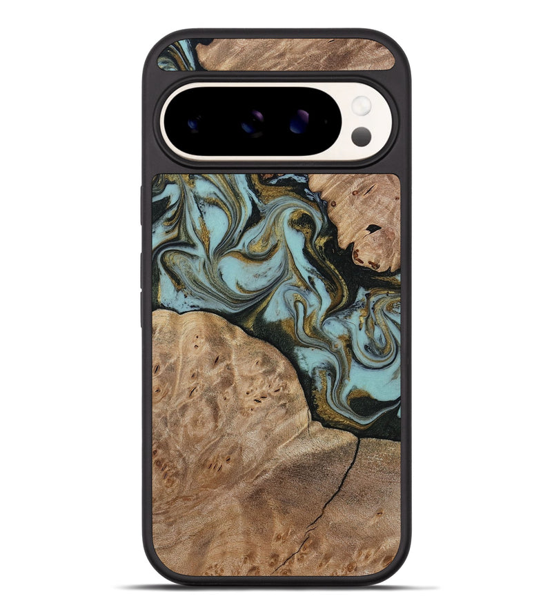 Pixel 9 Pro XL Wood Phone Case - Mareli (Green, 814657)