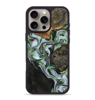 iPhone 16 Pro Max Wood Phone Case - Teri (Green, 814658)