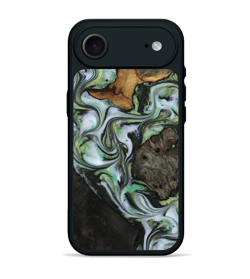 iPhone 17 Air Wood Phone Case - Teri (Green, 814658)