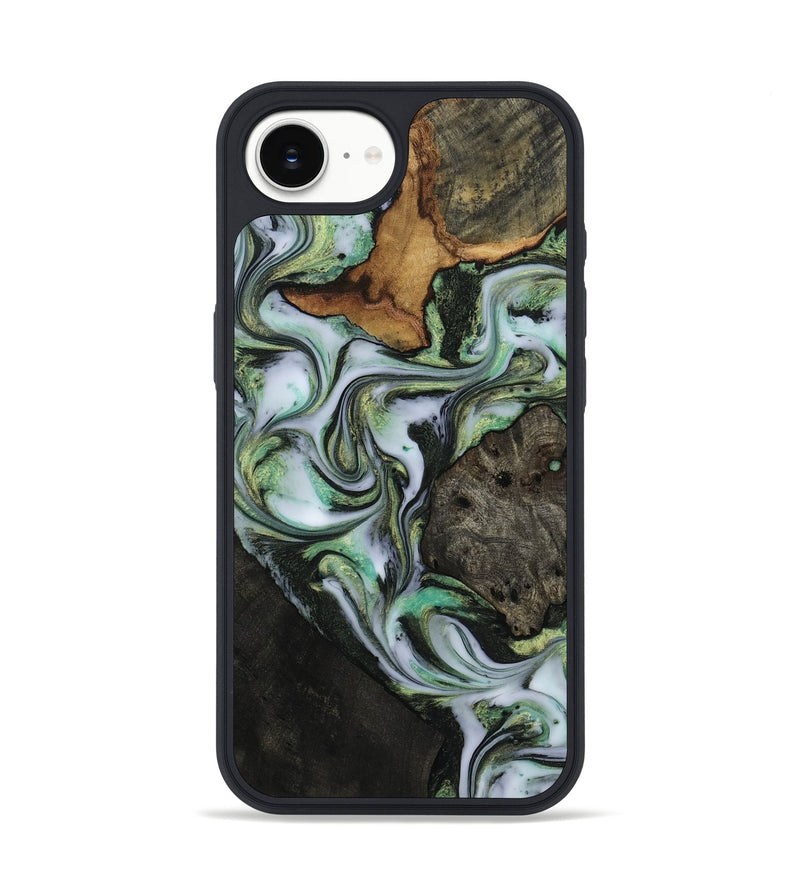 iPhone 17e Wood Phone Case - Teri (Green, 814658)