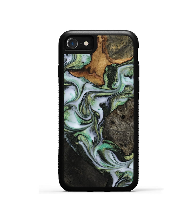 iPhone SE Wood Phone Case - Teri (Green, 814658)