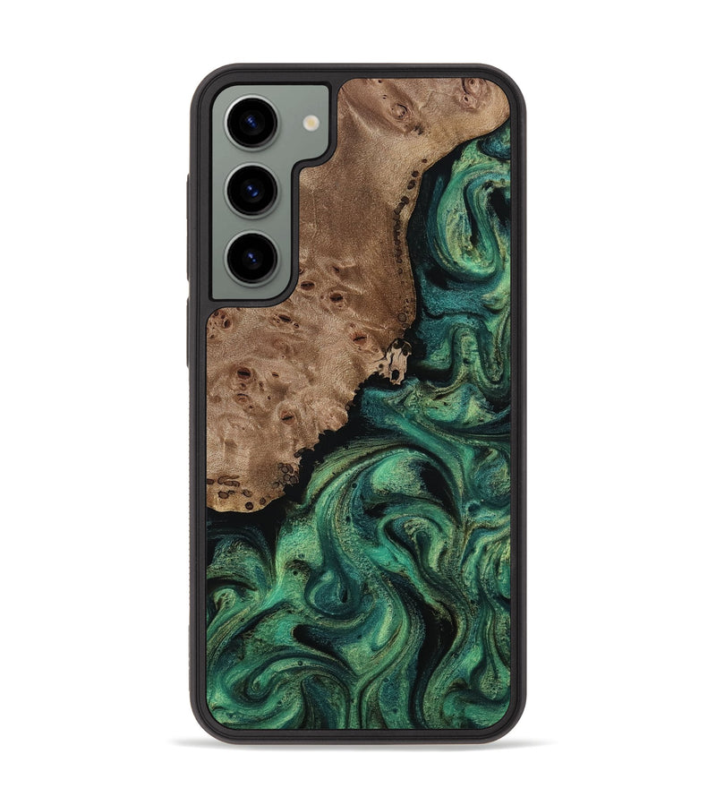 Galaxy S23 Plus Wood Phone Case - Docia (Green, 814660)