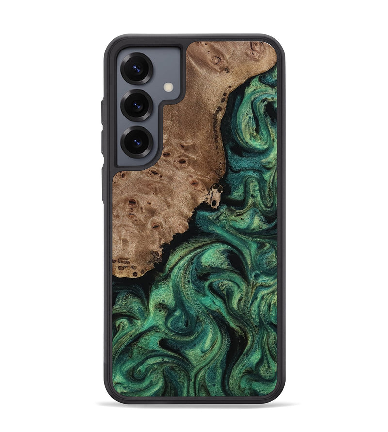 Galaxy S25 Plus Wood Phone Case - Docia (Green, 814660)