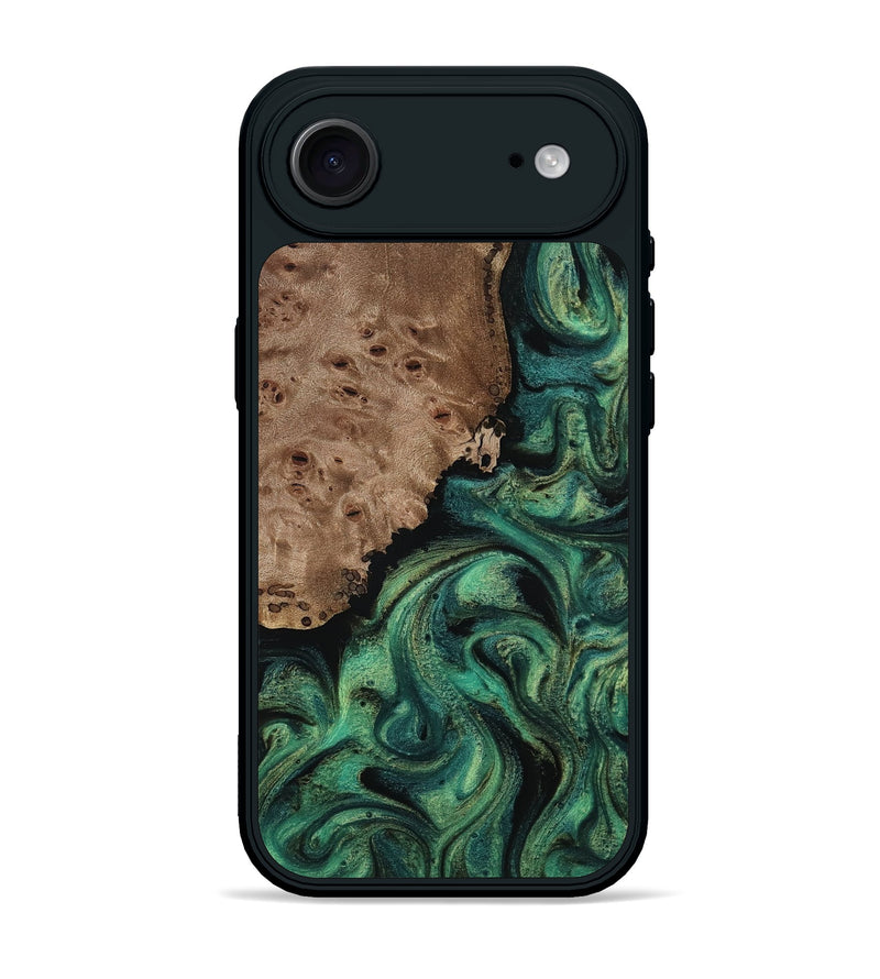 iPhone 17 Air Wood Phone Case - Docia (Green, 814660)