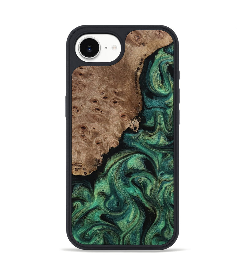 iPhone 17e Wood Phone Case - Docia (Green, 814660)