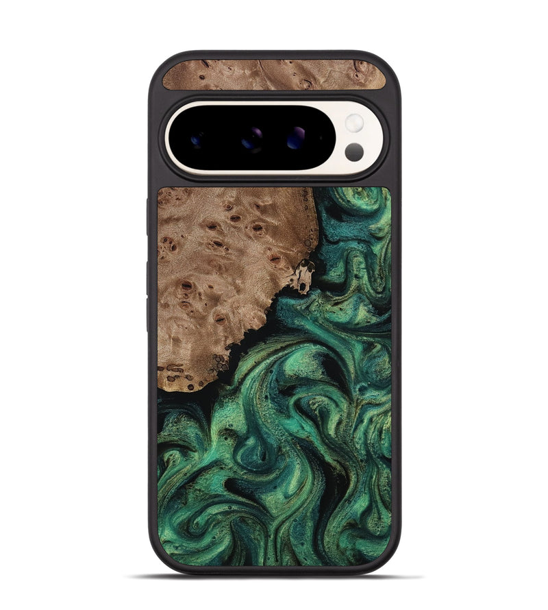 Pixel 9 Pro Wood Phone Case - Docia (Green, 814660)