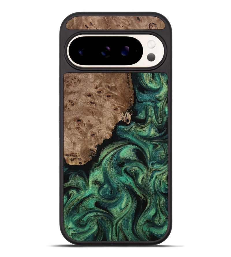 Pixel 9 Pro XL Wood Phone Case - Docia (Green, 814660)