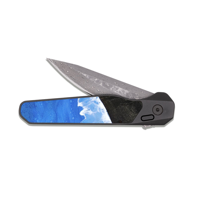 EDC Dark Damascus Wood Pocket Knife - Maryjo (Coastal, 814669)