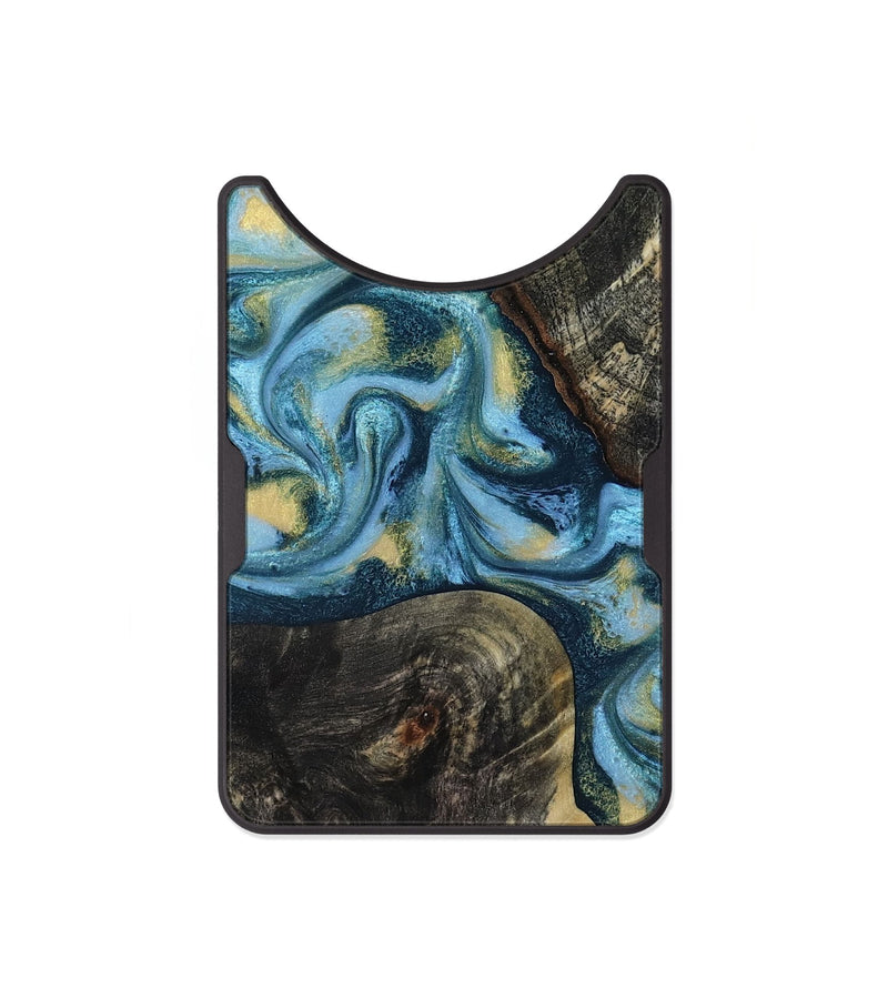 Alloy Wood Wallet - Alize (Teal & Gold, 814700)