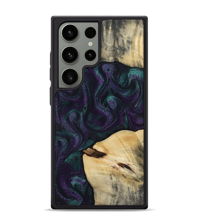 Galaxy S24 Ultra Wood Phone Case - Ted (Purple, 814704)