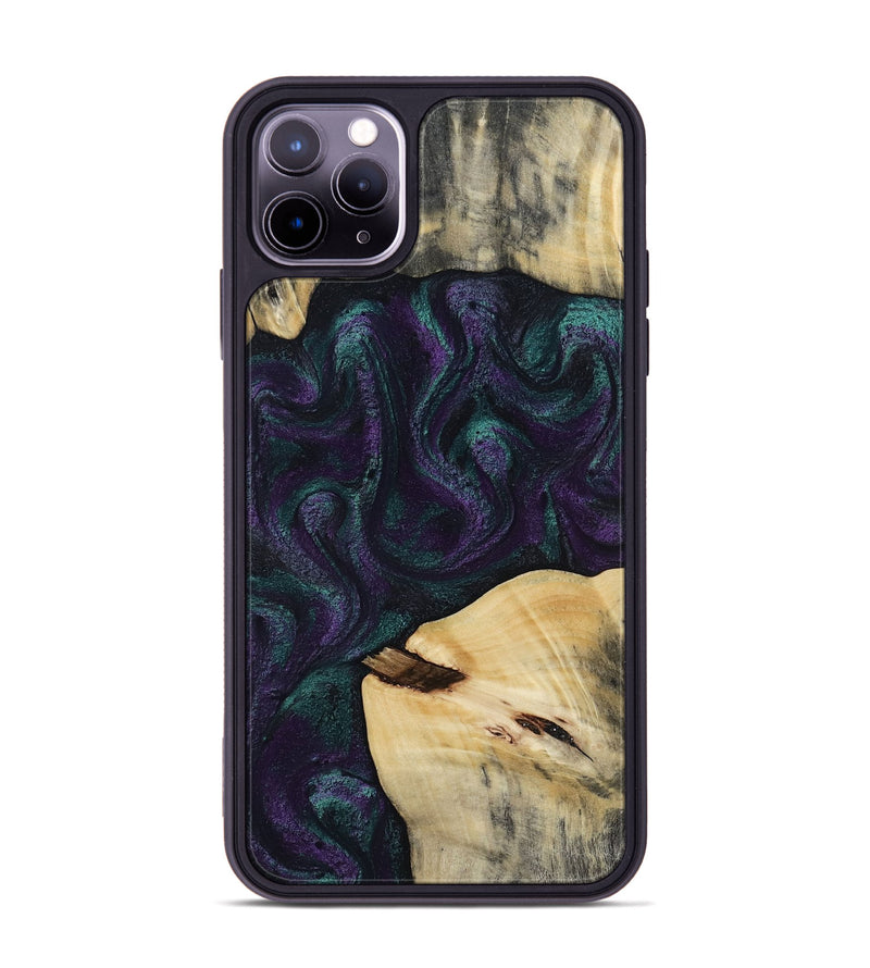iPhone 11 Pro Max Wood Phone Case - Ted (Purple, 814704)