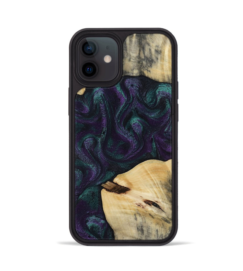 iPhone 12 Wood Phone Case - Ted (Purple, 814704)