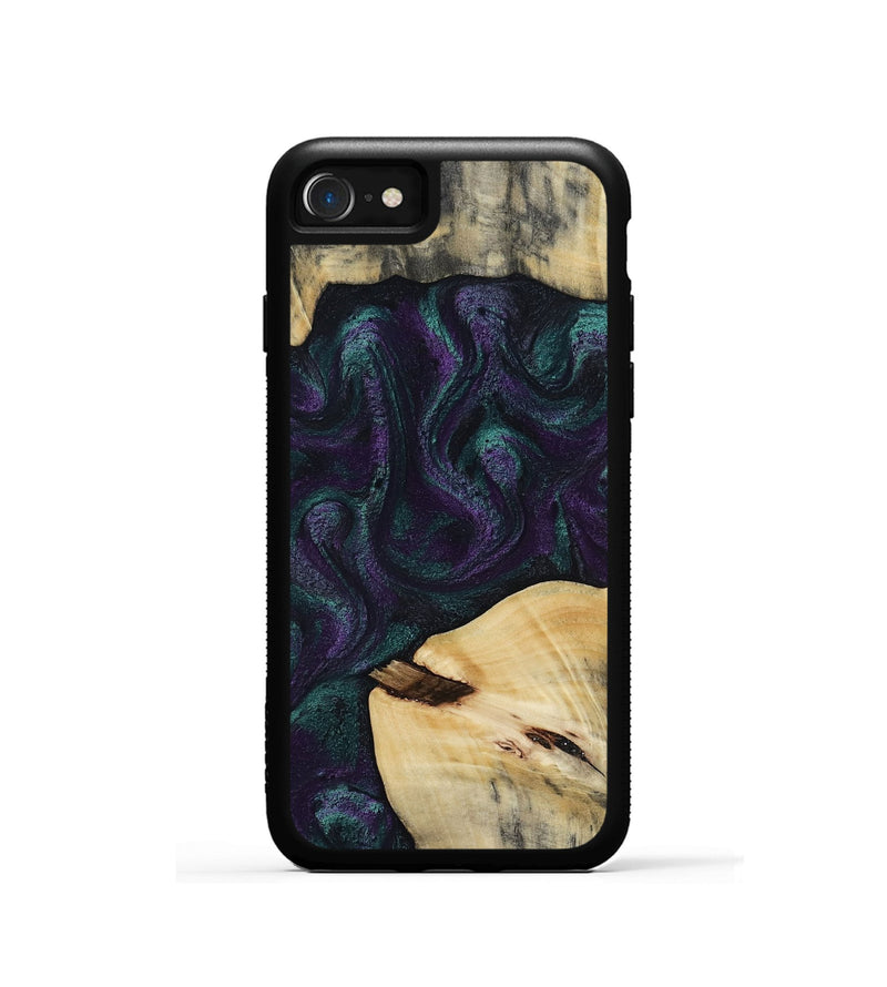 iPhone SE Wood Phone Case - Ted (Purple, 814704)