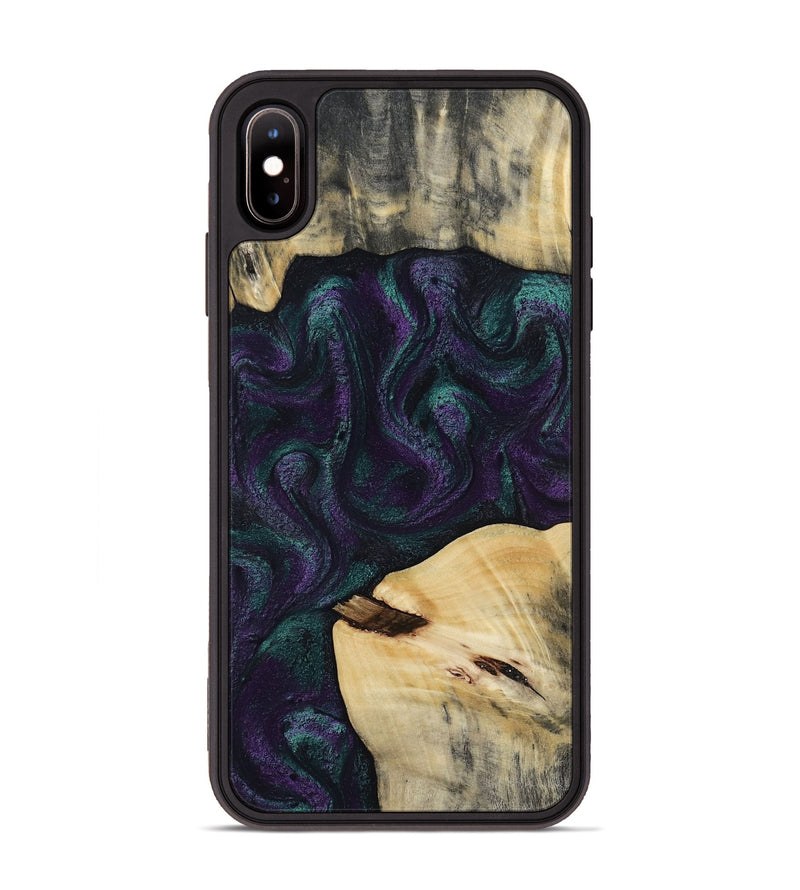 iPhone Xs Max Wood Phone Case - Ted (Purple, 814704)