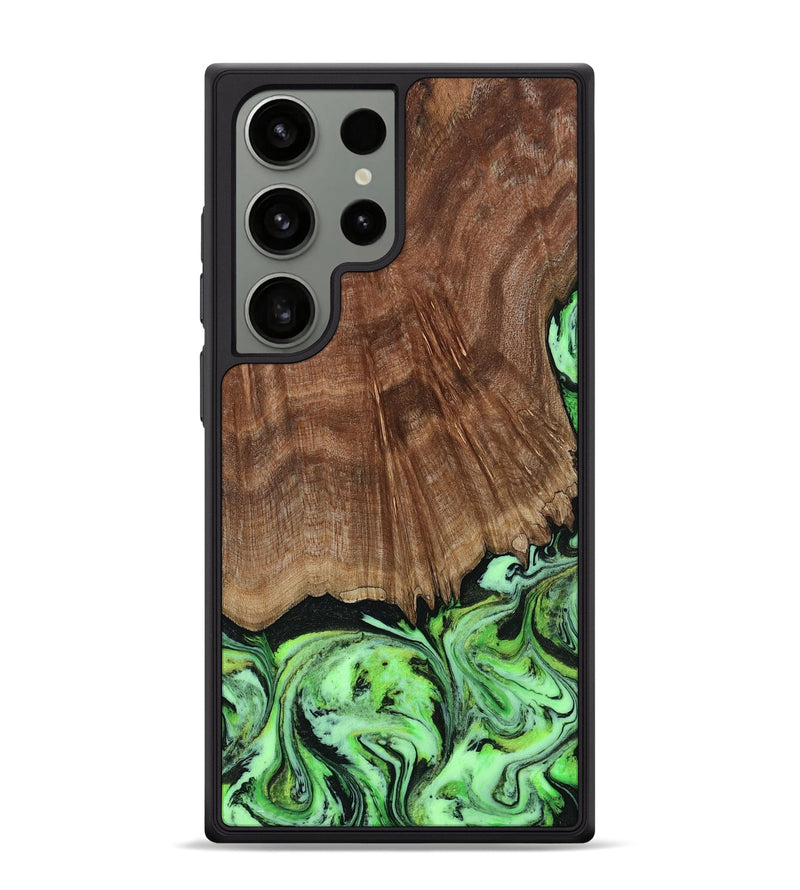 Galaxy S24 Ultra Wood Phone Case - Lynda (Green, 814705)
