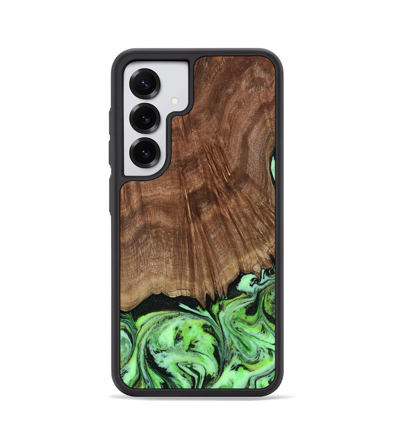 Galaxy S25 Wood Phone Case - Lynda (Green, 814705)
