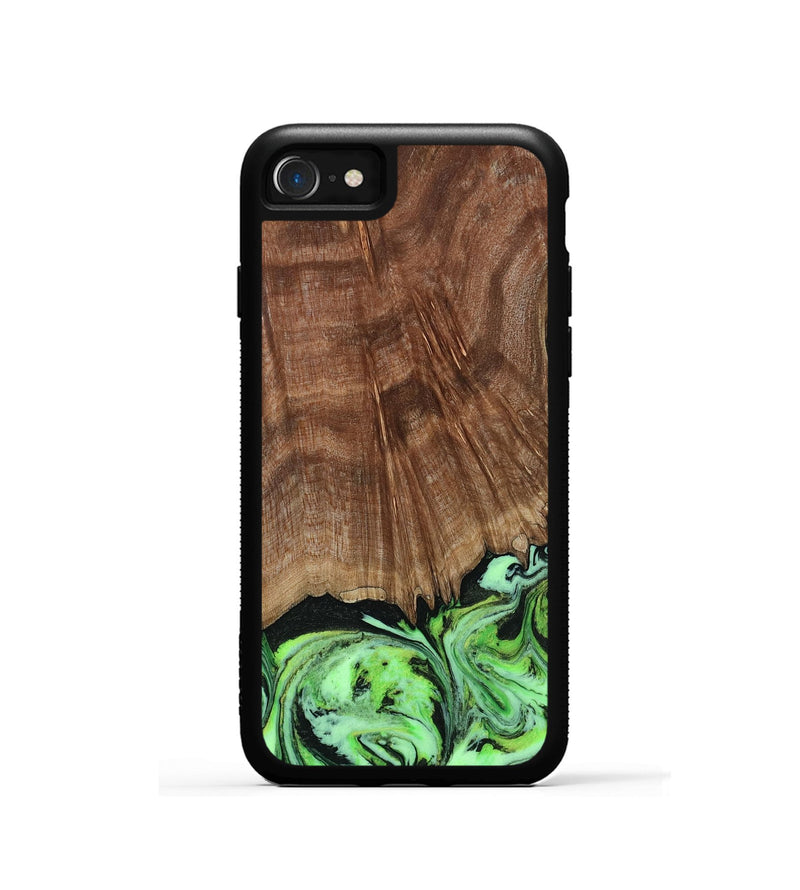 iPhone SE Wood Phone Case - Lynda (Green, 814705)