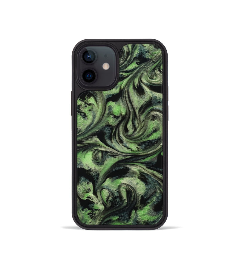 iPhone 12 mini ResinArt Phone Case - Alessia (Green, 814710)