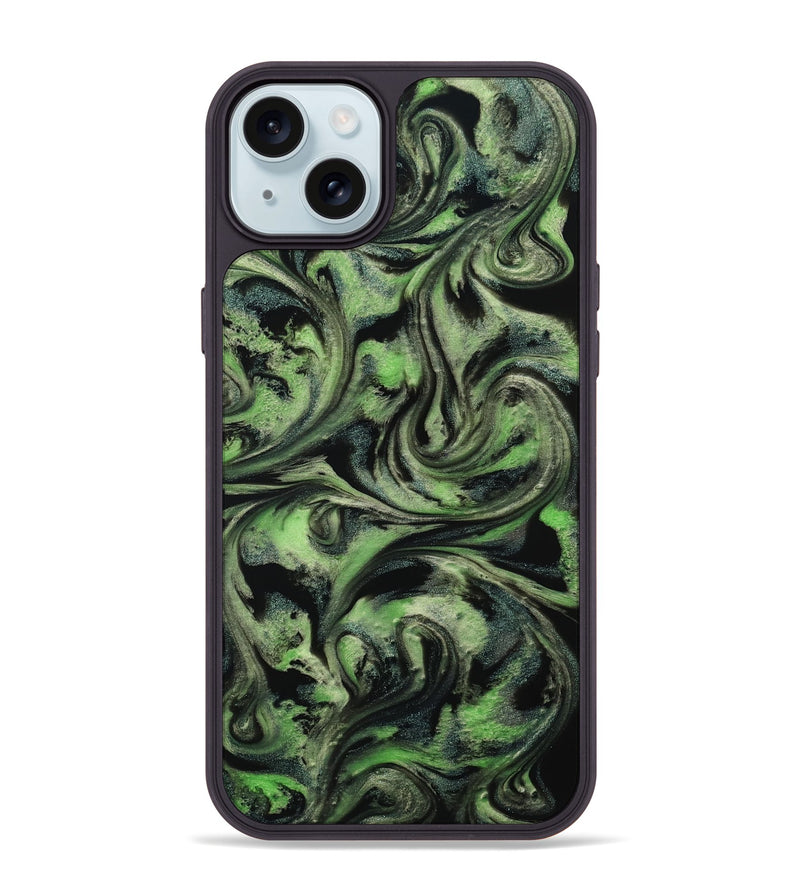 iPhone 15 Plus ResinArt Phone Case - Alessia (Green, 814710)