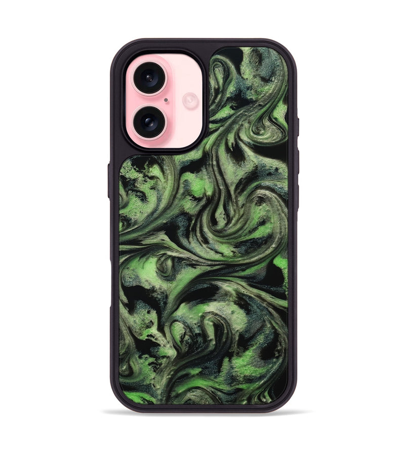 iPhone 16 ResinArt Phone Case - Alessia (Green, 814710)