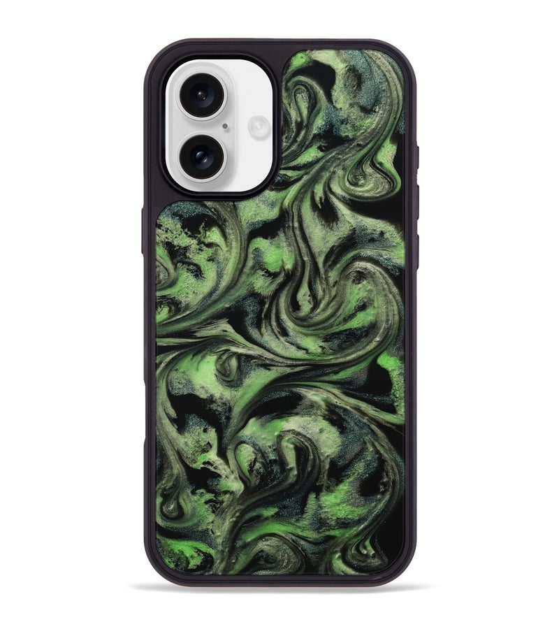 iPhone 16 Plus ResinArt Phone Case - Alessia (Green, 814710)