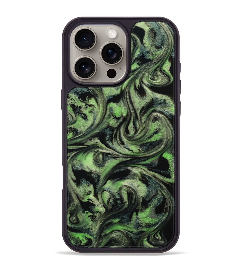 iPhone 16 Pro Max ResinArt Phone Case - Alessia (Green, 814710)