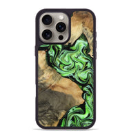 iPhone 16 Pro Max Wood Phone Case - Jordan (Green, 814711)