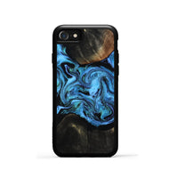 iPhone SE Wood Phone Case - Edmond (Blue, 814712)