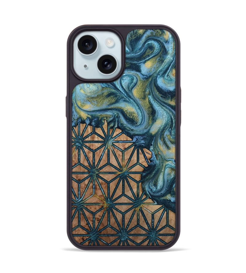 iPhone 15 Wood Phone Case - Jamar (Pattern, 814728)