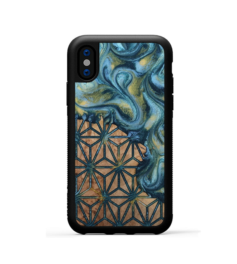 iPhone Xs Wood Phone Case - Jamar (Pattern, 814728)