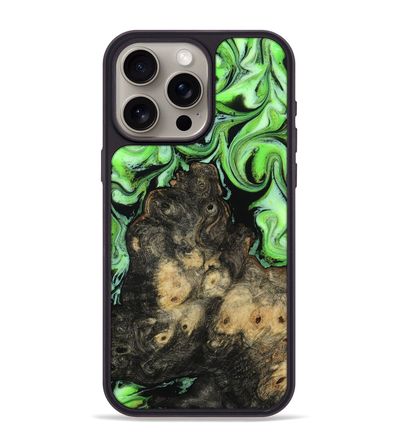 iPhone 15 Pro Max Wood Phone Case - Nallely (Green, 814729)