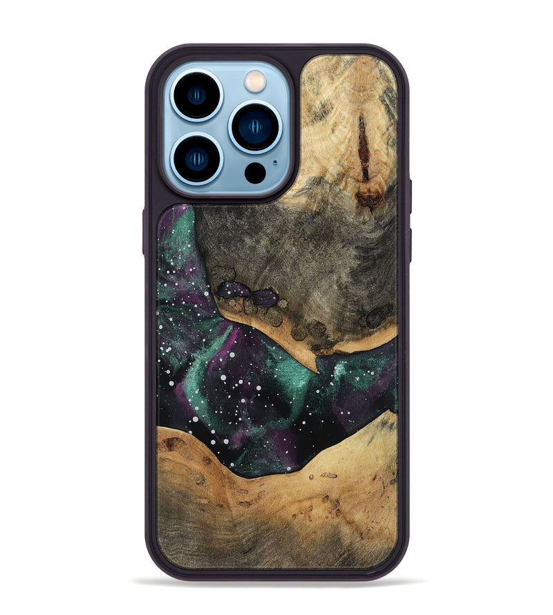 iPhone 14 Pro Max Wood Phone Case - Phoenix (Cosmos, 814746)