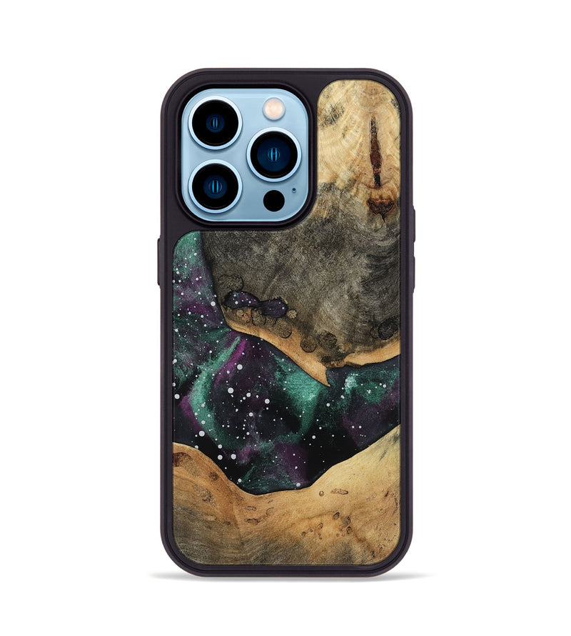 iPhone 14 Pro Wood Phone Case - Phoenix (Cosmos, 814746)