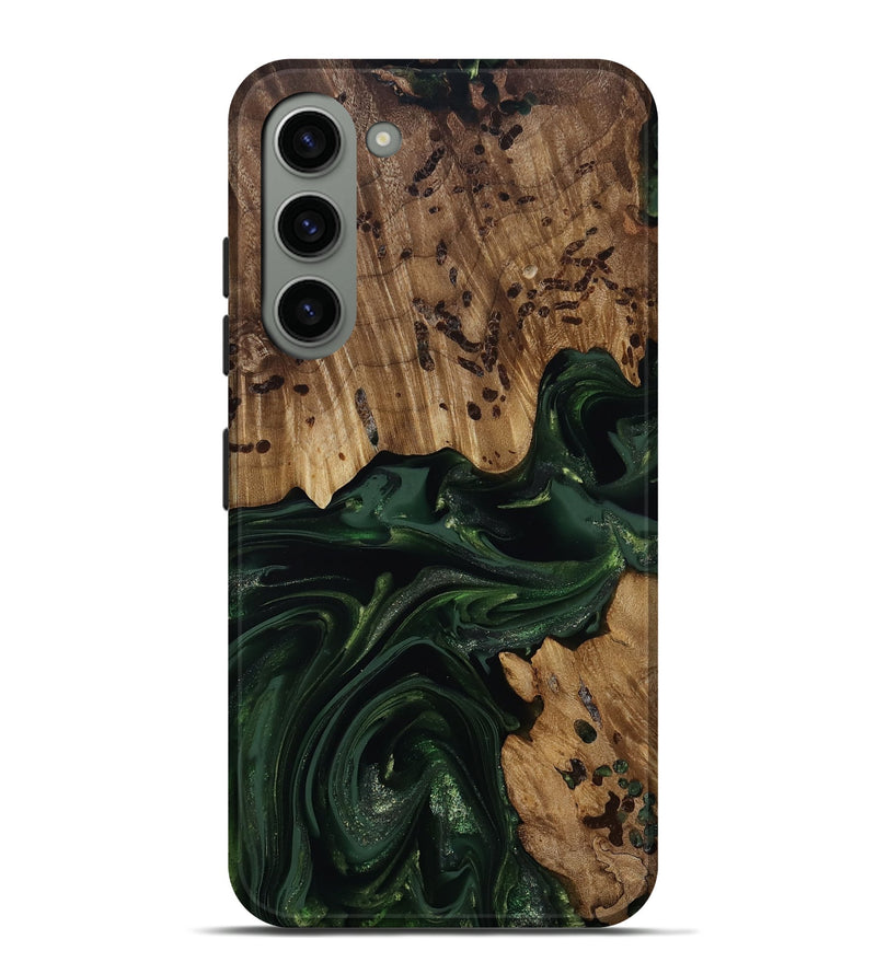 Galaxy S23 Plus Wood Live Edge Phone Case - Brant (Green, 814773)