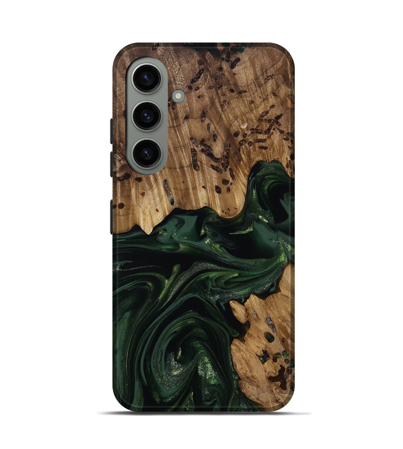Galaxy S24 Wood Live Edge Phone Case - Brant (Green, 814773)