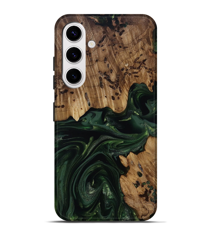 Galaxy S25 Plus Wood Live Edge Phone Case - Brant (Green, 814773)