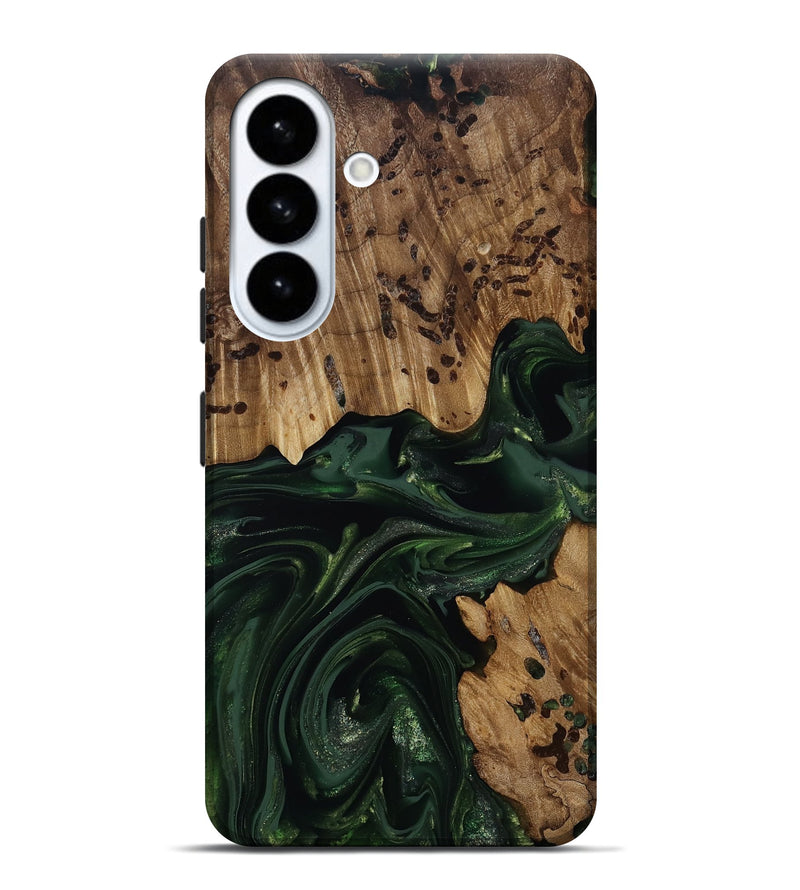 Galaxy S26 Plus Wood Live Edge Phone Case - Brant (Green, 814773)