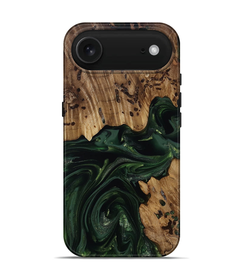 iPhone 17 Air Wood Live Edge Phone Case - Brant (Green, 814773)