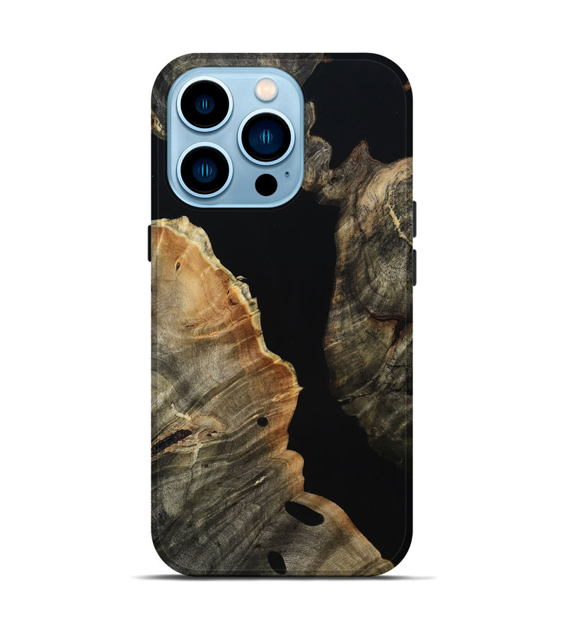 iPhone 14 Pro Wood Live Edge Phone Case - Laura (Wood Burl, 814776)