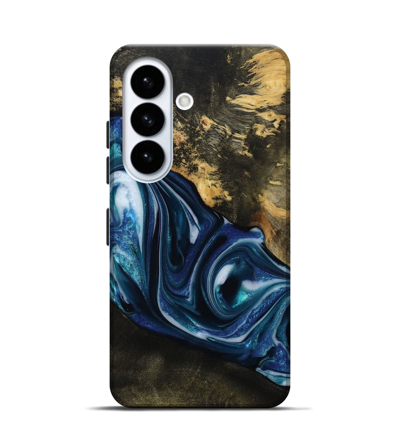 Galaxy S26 Wood Live Edge Phone Case - Oswaldo (Blue, 814782)