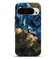 Pixel 9 Pro XL Wood Live Edge Phone Case - Gina (Blue, 814786)
