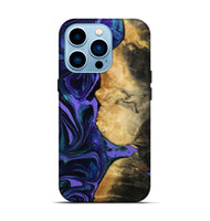 iPhone 14 Pro Wood Live Edge Phone Case - Devon (Purple, 814789)