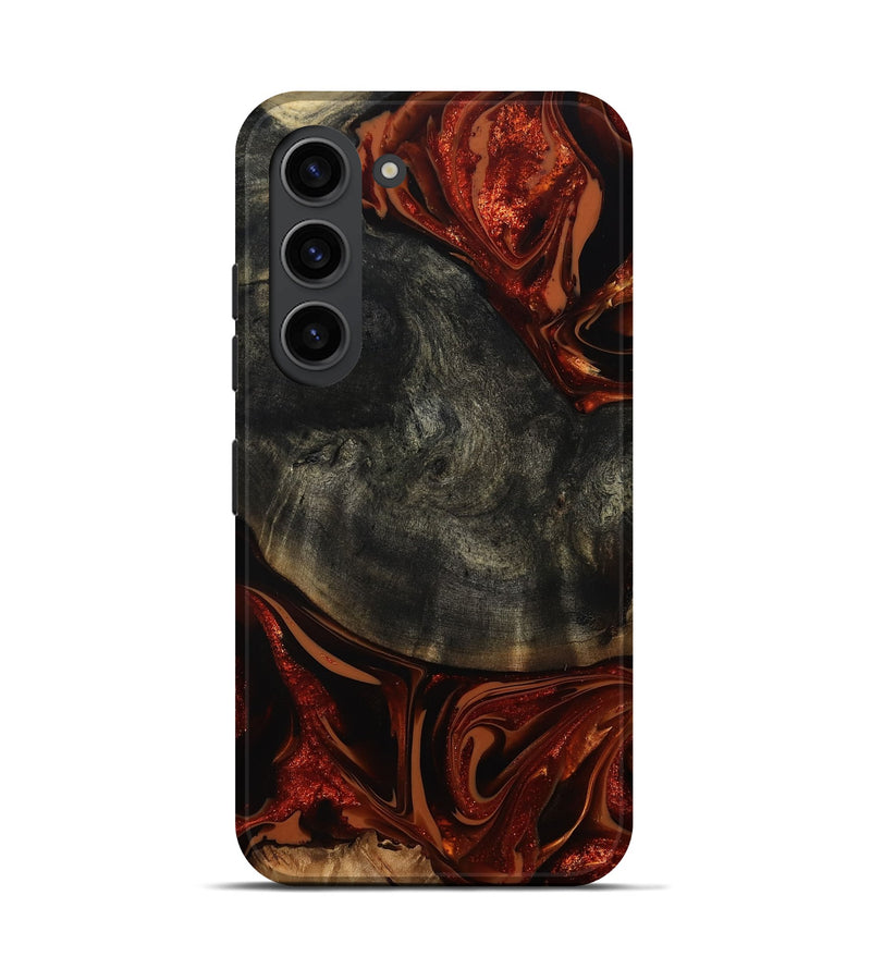 Galaxy S23 Wood Live Edge Phone Case - Malaki (Red, 814790)