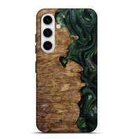 Galaxy S25 Plus Wood Live Edge Phone Case - Casimir (Green, 814791)