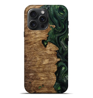 iPhone 16 Pro Max Wood Live Edge Phone Case - Casimir (Green, 814791)
