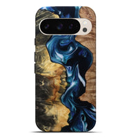 Pixel 9 Pro XL Wood Live Edge Phone Case - Lashawn (Blue, 814793)