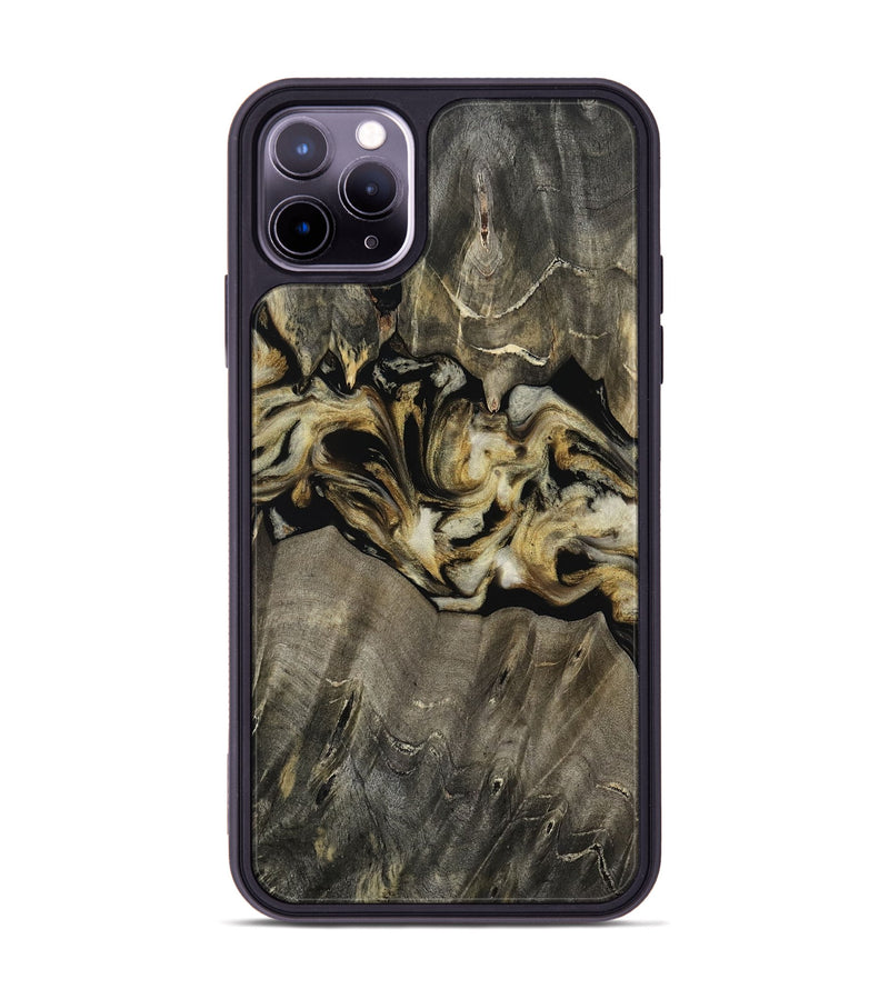 iPhone 11 Pro Max Wood Phone Case - Angeles (Black & White, 814794)