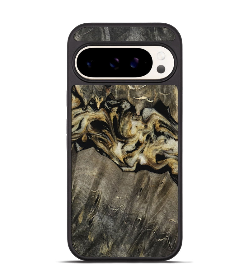 Pixel 9 Pro Wood Phone Case - Angeles (Black & White, 814794)