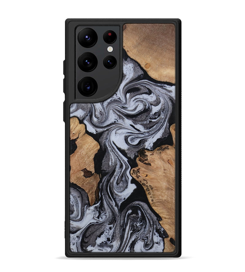 Galaxy S22 Ultra Wood Phone Case - Clem (Black & White, 814795)