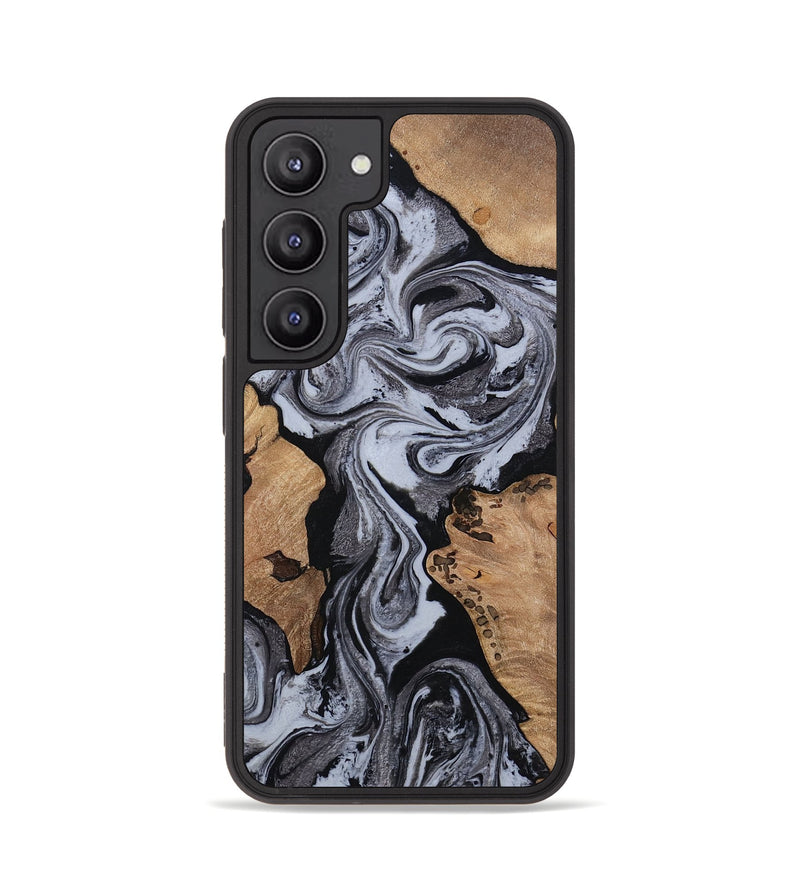 Galaxy S23 Wood Phone Case - Clem (Black & White, 814795)